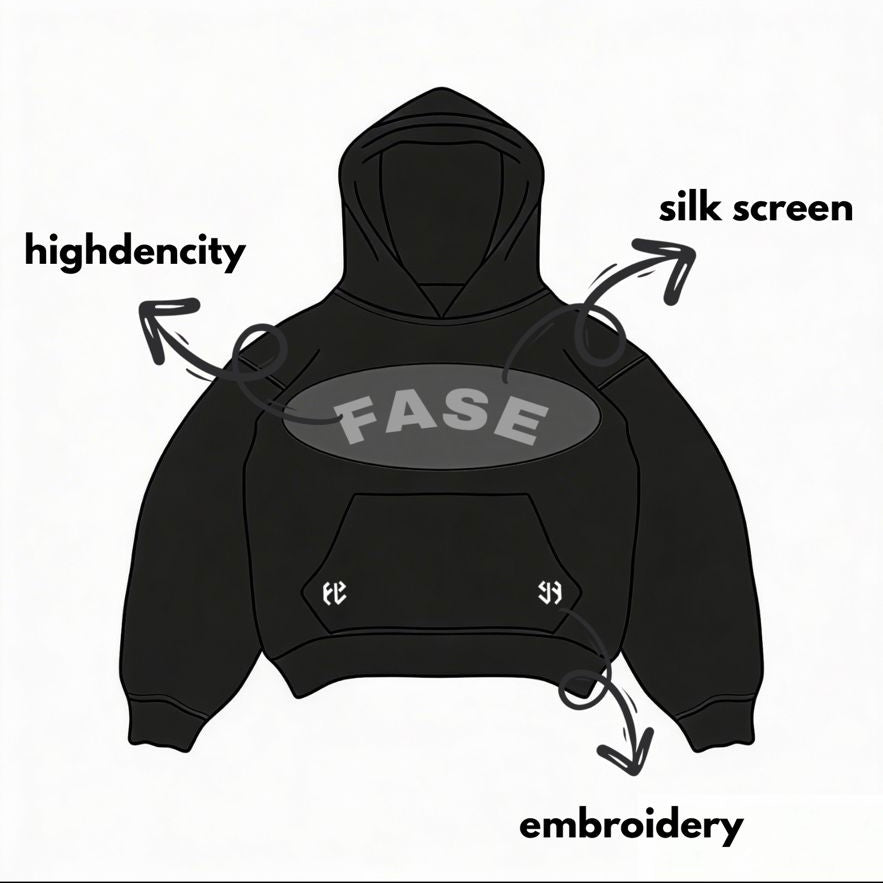 Hoodie Boxy Oversized Puzzle By FaseNoirLhic