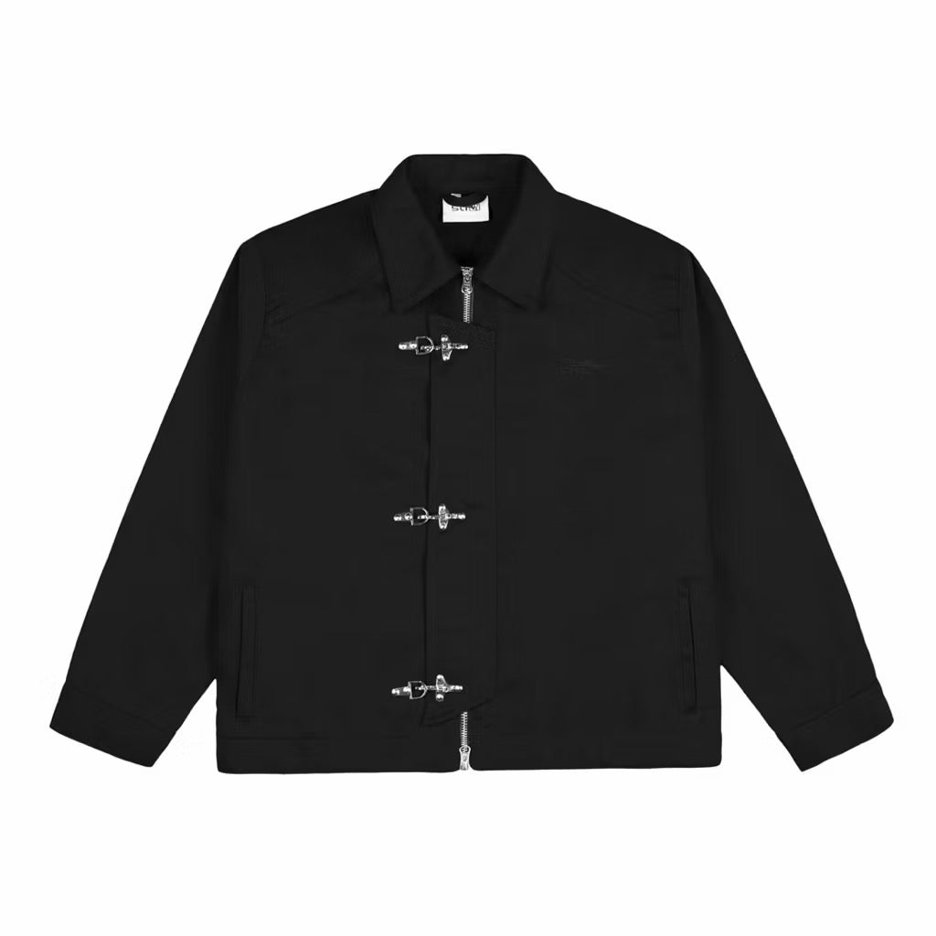 Satisfaction Fireman Clasp Hoodie Double Zipp 375GSM STARTLE Black