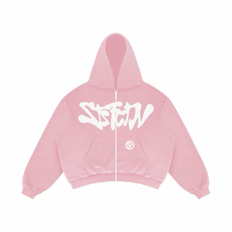 Satisfaction Hoodie Zipper Boxy Starsy