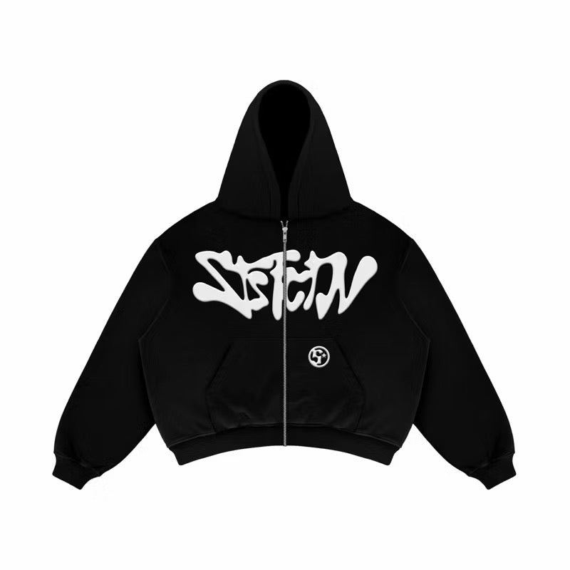 Satisfaction Hoodie Zipper Boxy Starsy