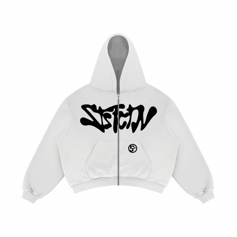 Satisfaction Hoodie Zipper Boxy Starsy