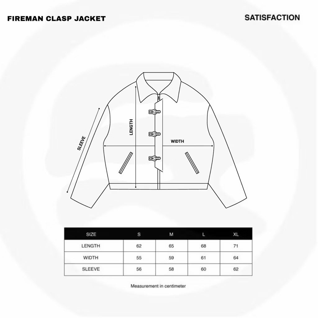 Satisfaction Fireman Clasp Hoodie Double Zipp 375GSM STARTLE Black
