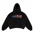 Satisfaction Hoodie Zipper Boxy 375GSM VESTIGT, BLACK FLAG