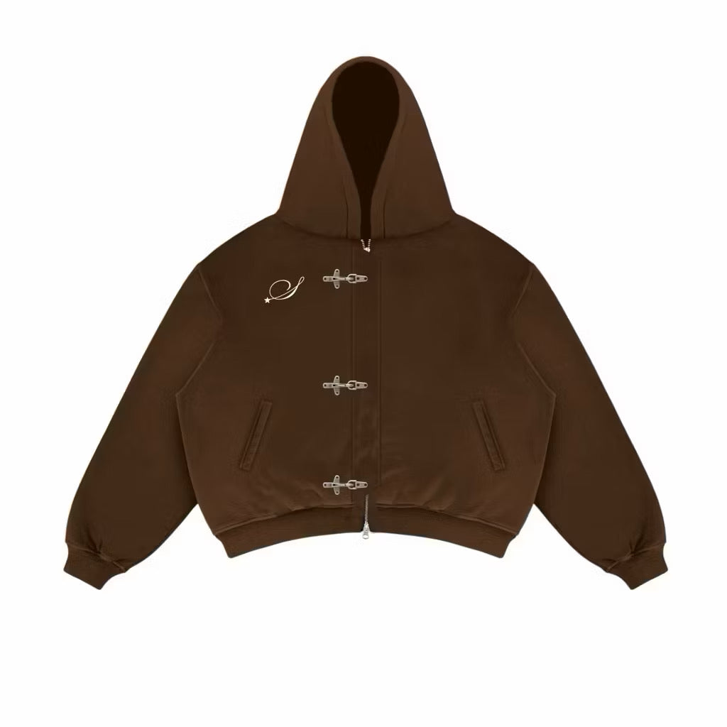 Satisfaction Fireman Clasp Hoodie Double Zipp 375GSM STARTLE Black