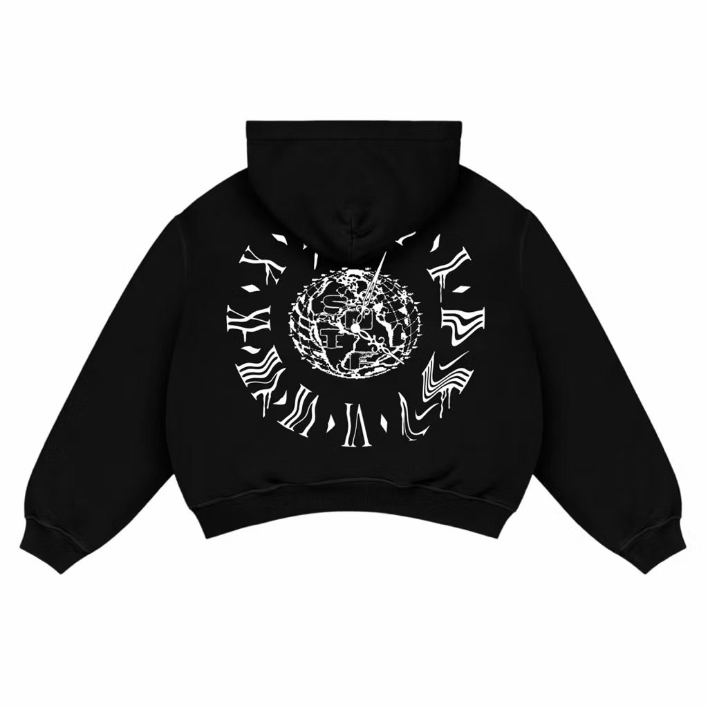 Satisfaction Hoodie Zipper Boxy 375GSM S.5 Black