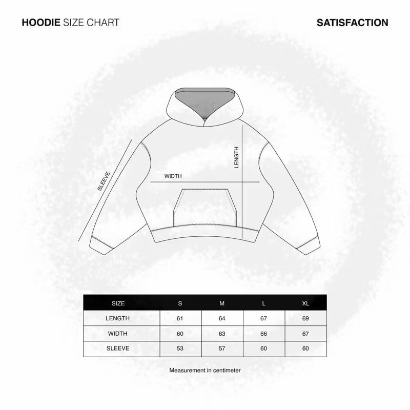 Satisfaction Hoodie Double Zipper SNPR Black Hoodie Cotton Fleece